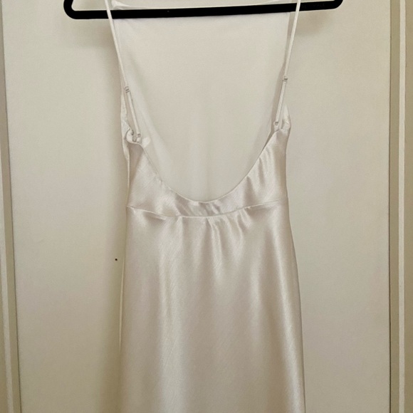 Abercrombie & Fitch High-Neck Crinkle Satin Maxi Dress (Size Small) - Picture 8 of 9